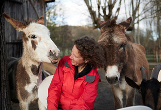 Valerie Cosima and her donkeys